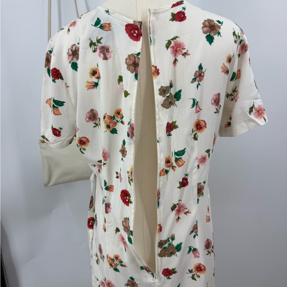 Jamie Brooke vintage 1990s Floral Prairie cottage core BoHo print dress 3/4 - Picture 6 of 10